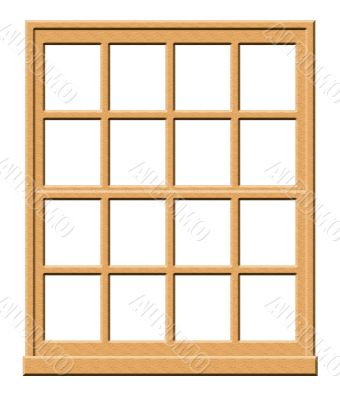 Wood Window Illustration