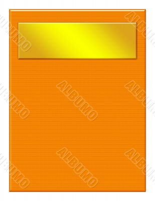 Wood Plaque with Bronze Inset
