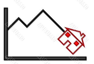 Down Graph with House
