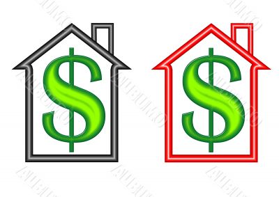 Houses with Money Symbols