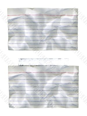 Wrinkled Index Cards