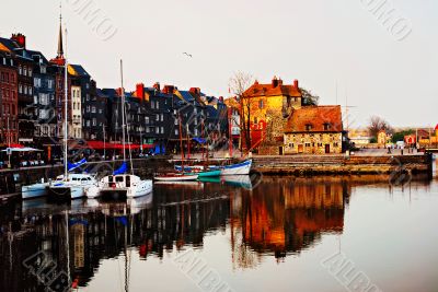 Medieval harbor of Honfleur