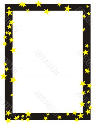 Frame with yellow stars