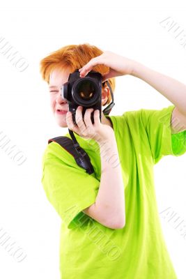 Red teen photographes