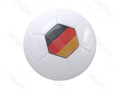 Ball with flag of the Germany
