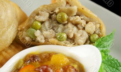 Potato And Pea Samosa