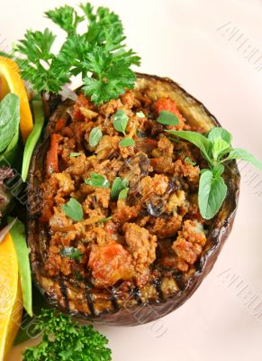 Stuffed Aubergine