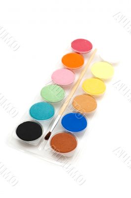 water-colour on white