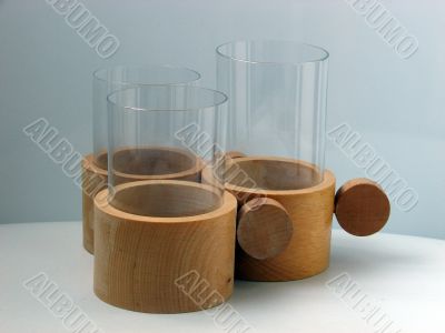 Three glasses in deliveries