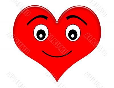 Cartoon Smiling Heart