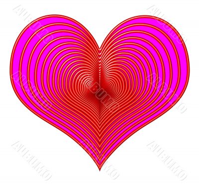 Red and Pink Heart