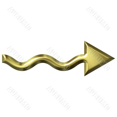 Golden Wavy Arrow