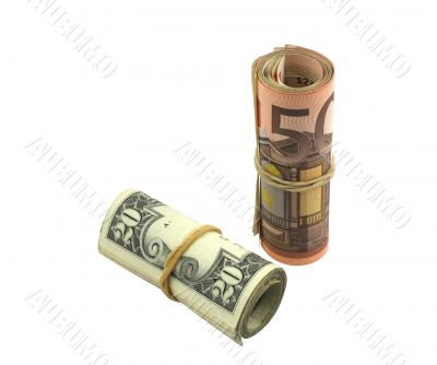 Increasing value of euro over dollar