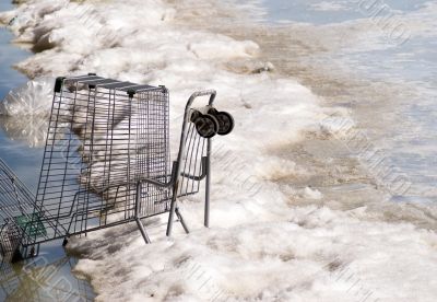 Shopping Cart In The River