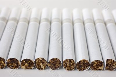 line of the cigarettes