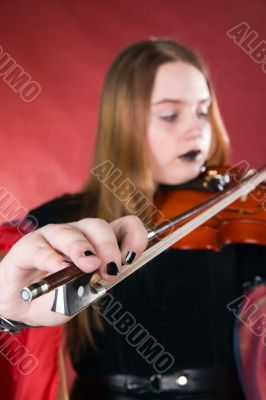 The gothic violinist.