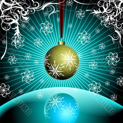 gold glass ball