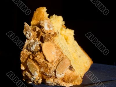 Slice of panettone