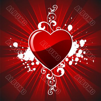 Valentine`s day hearth