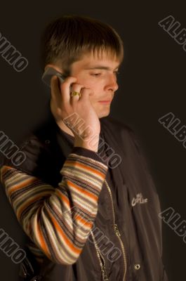 The man with phone