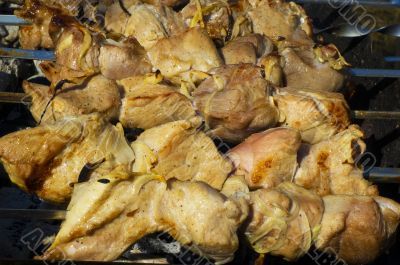 shish on coal