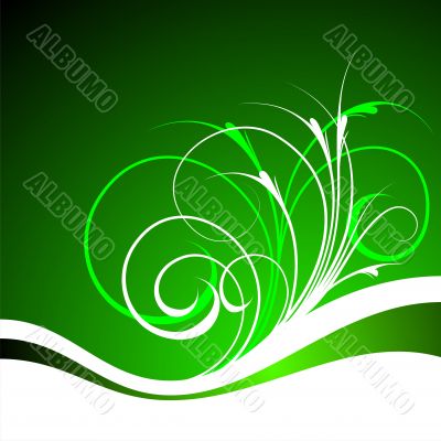 green vector background