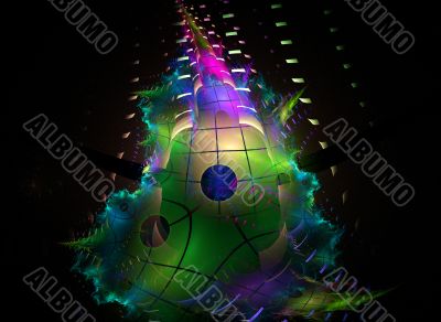 Colored submarine