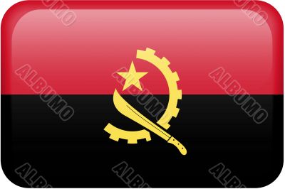 Angola Flag Button