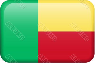 Benin Flag Button