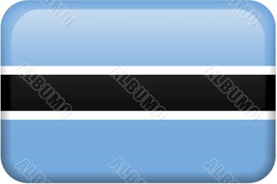 Botswana Flag Button