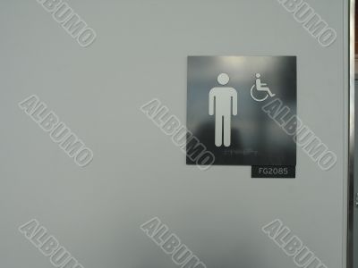 men washroom sign