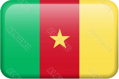 Cameroon Flag Button