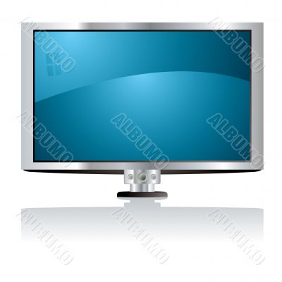 LCD tv blue