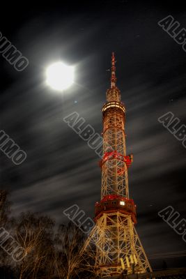 Aerial at night