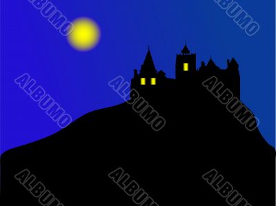 Castle in the night
