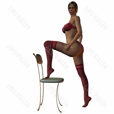 Sexy Girl on the chair