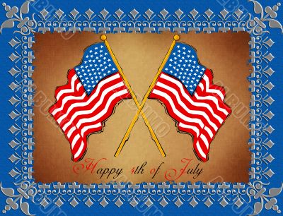 Greeting Card - 4th July