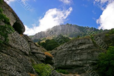 Rocks and mountains