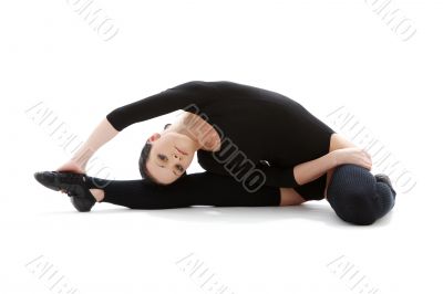 fitness in black leotard 3