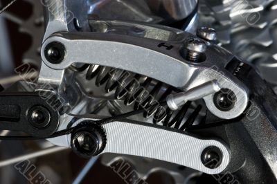 MTB rear derailleur detail