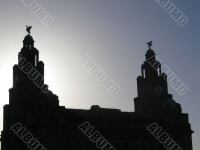 Historic Liver Building in Liverpool