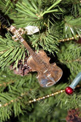 Violin Christmas Tree Ornament