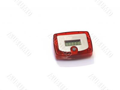Red Pedometer