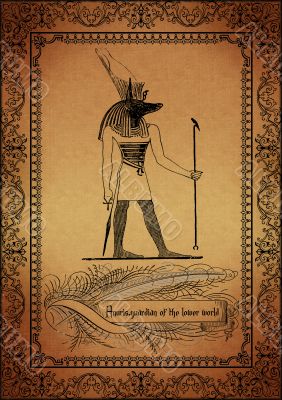 Parchment with egyptian elements