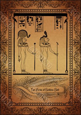 Parchment with egyptian elements