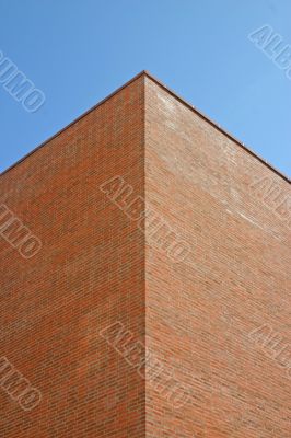 Corner of Modern Brick Building