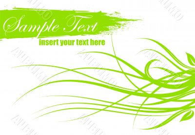 spring vector illustration with text space