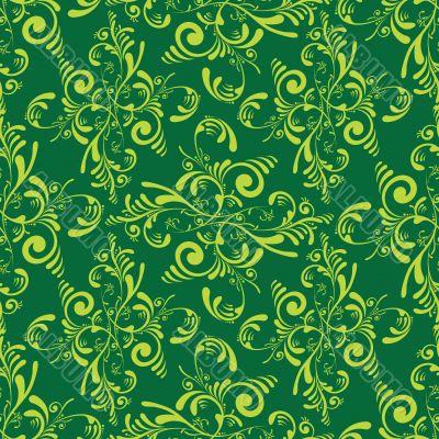 floral green tile