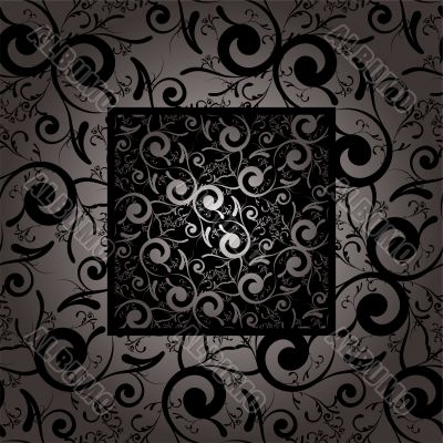 wallpaper blk floral