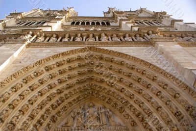facade of Notre Dame de Paris